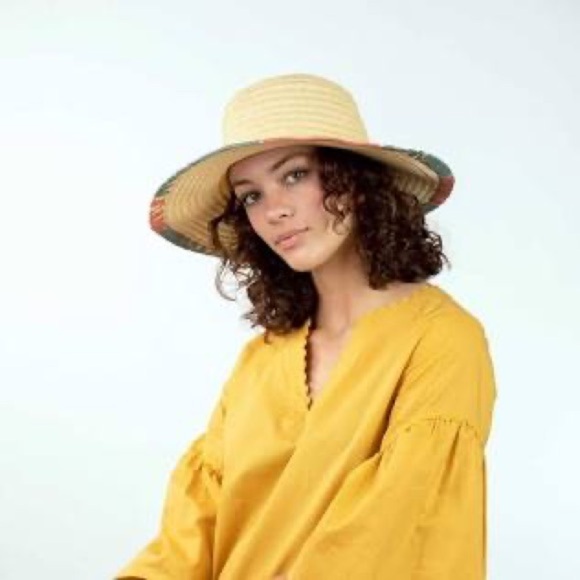 Pistil Beige and Green Sun Hat - Picture 2 of 6